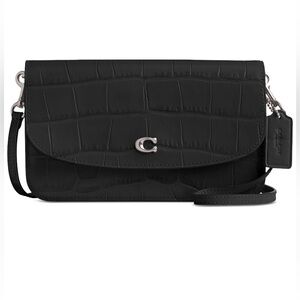 Embossed Croc Leather Hayden Crossbody
